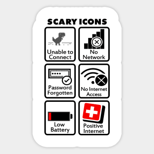 SCARY ICONS Sticker